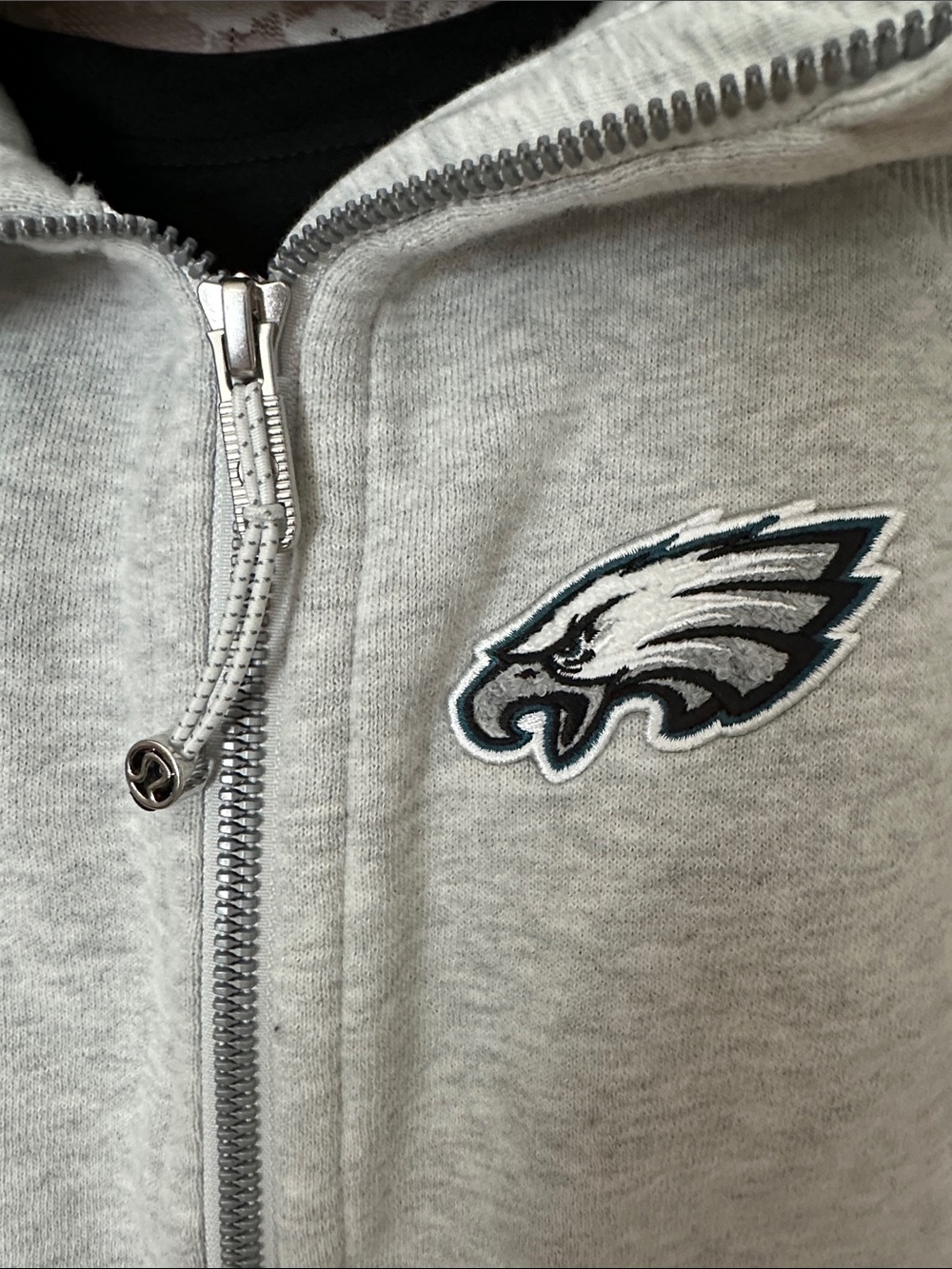 lululemon athletica Light Gray Philadelphia Eagles Quarter-Zip Hoodie - Picture 2 of 10
